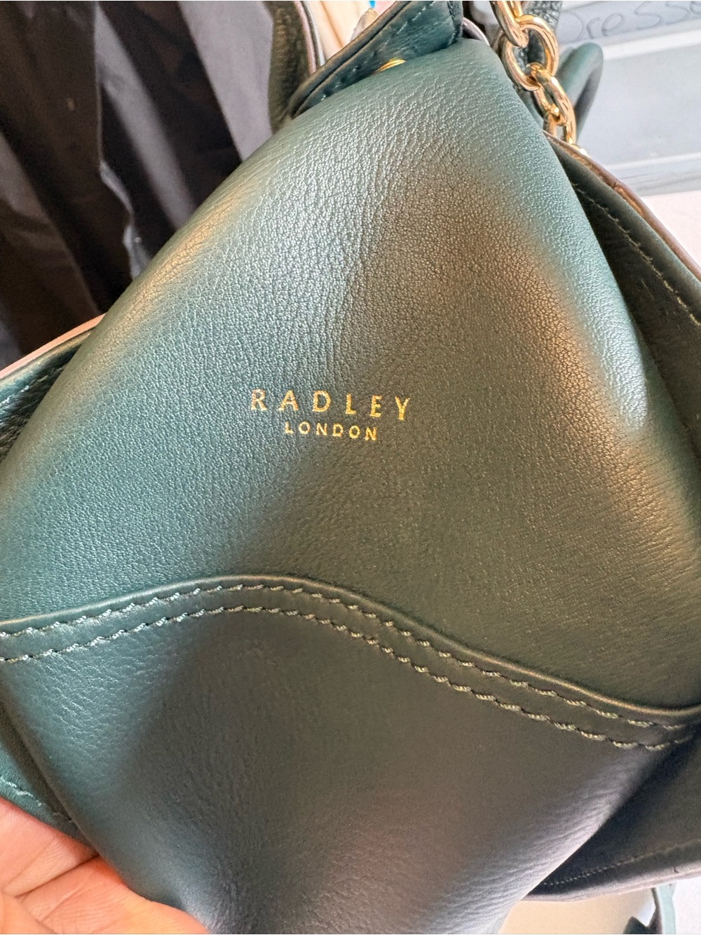 Radley London Dark Green Leather Purse with Matching Wallet - Picture 6 of 12